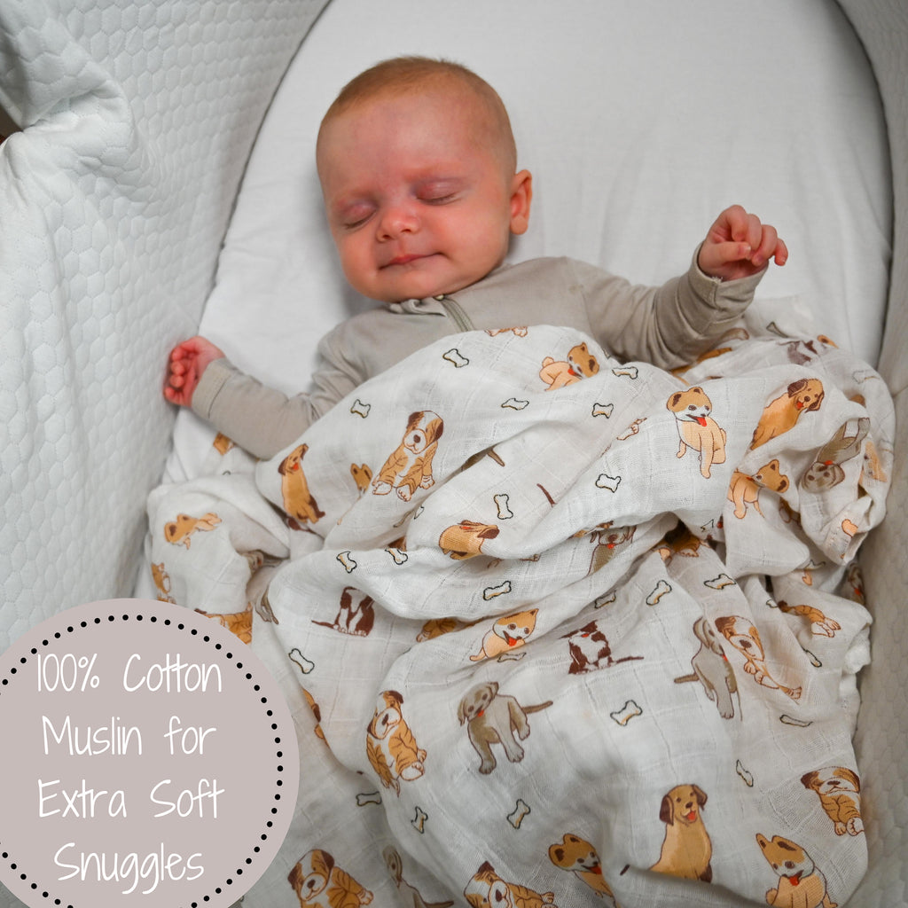 white newborn swaddle